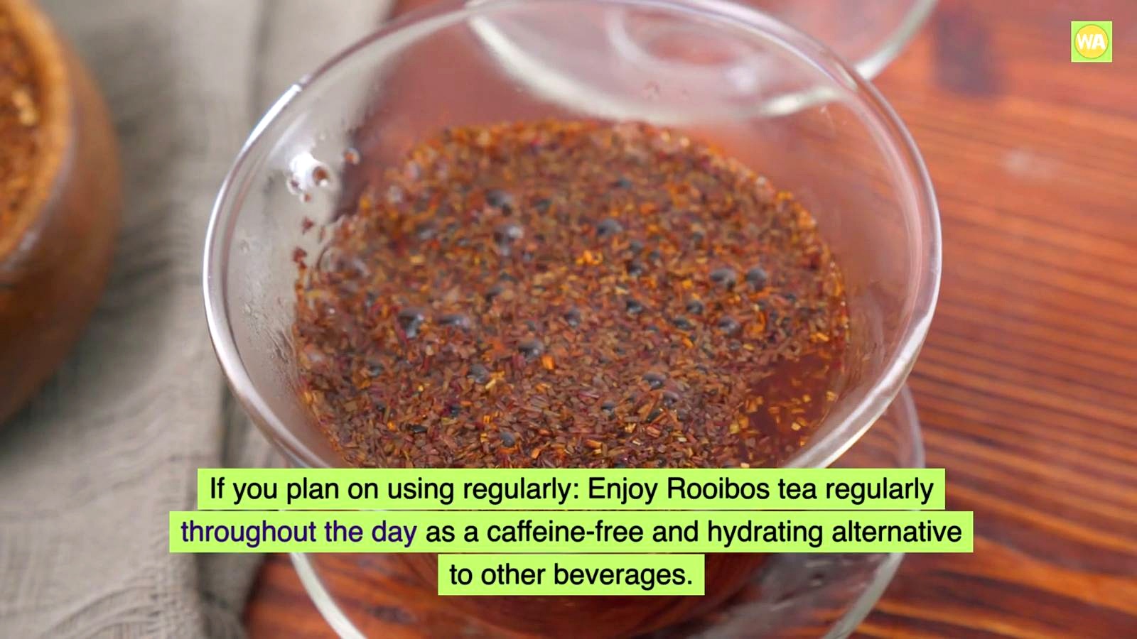 Rooibos Tea as a Coffee Alternative discussed in the video